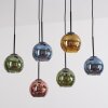 Koyoto Lampadario a sospensione, Lampada a sfera, Lampada a sospensione Blu, Oro, Verde, Ramato, 6-Luci