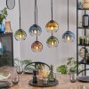 Koyoto Lampadario a sospensione, Lampada a sfera, Lampada a sospensione Blu, Oro, Verde, Chiaro, Ramato, 6-Luci