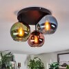 Koyoto Plafoniera, Lampada a sfera 30 cm Blu, Verde, Ramato, 3-Luci