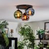 Koyoto Plafoniera, Lampada a sfera 30 cm Blu, Verde, Ramato, 3-Luci