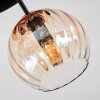 Koyoto Plafoniera, Lampada a sfera 30 cm Ambrato, Chiaro, 3-Luci