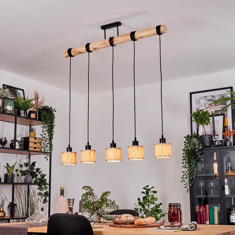 Bongal Lampadario a sospensione, Lampada a sospensione Écru, Nero, 5-Luci main product photo