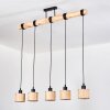 Bongal Lampadario a sospensione, Lampada a sospensione Écru, Nero, 5-Luci