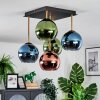 Koyoto Plafoniera, Lampada a sfera Oro, Nero, 5-Luci