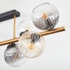 Koyoto Plafoniera, Lampada a sfera Oro, Nero, 8-Luci