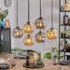 Ripoll Lampadario a sospensione, Lampada a sfera, Lampada a sospensione Ambrato, Grigio fumo, 6-Luci