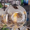 Ripoll Lampadario a sospensione, Lampada a sfera, Lampada a sospensione Cromo, Chiaro, Grigio fumo, 6-Luci