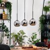 Koyoto Lampadario a sospensione, Lampada a sfera, Lampada a sospensione Écru, Nero, 3-Luci