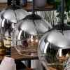 Koyoto Lampadario a sospensione, Lampada a sfera, Lampada a sospensione Écru, Nero, 3-Luci