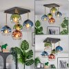 Koyoto Plafoniera, Lampada a sfera Oro, Nero, 5-Luci
