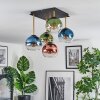Koyoto Plafoniera, Lampada a sfera Oro, Nero, 5-Luci