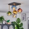 Koyoto Plafoniera, Lampada a sfera Oro, Nero, 5-Luci