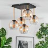 Koyoto Plafoniera, Lampada a sfera Oro, Nero, 5-Luci