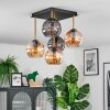 Koyoto Plafoniera, Lampada a sfera Oro, Nero, 5-Luci