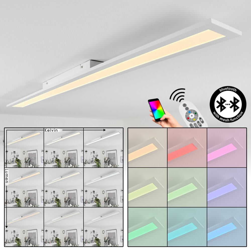 Voisines Plafoniera LED, 1-Luce, Telecomando, Cambia colore main product photo