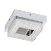 Eglo FRADELO Plafoniera LED Cromo, Cristallo ottico, 1-Luce