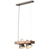 Lampada a Sospensione Brilliant Plow Legno scuro, Nero, 2-Luci