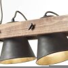 Lampada a Sospensione Brilliant Plow Legno scuro, Nero, 2-Luci