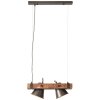 Lampada a Sospensione Brilliant Plow Legno scuro, Nero, 2-Luci