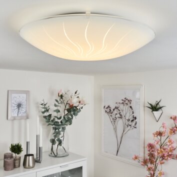 Emibois Plafoniera LED Cromo, 1-Luce Emibois Plafoniera LED Cromo, 1-Luce