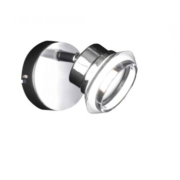 Wofi MORGAN Faretto da parete LED Cromo, 1-Luce