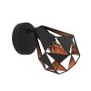 Illuminazione Eglo CARLTON Applique, Faretto da parete Ramato, Nero, 1-Luce