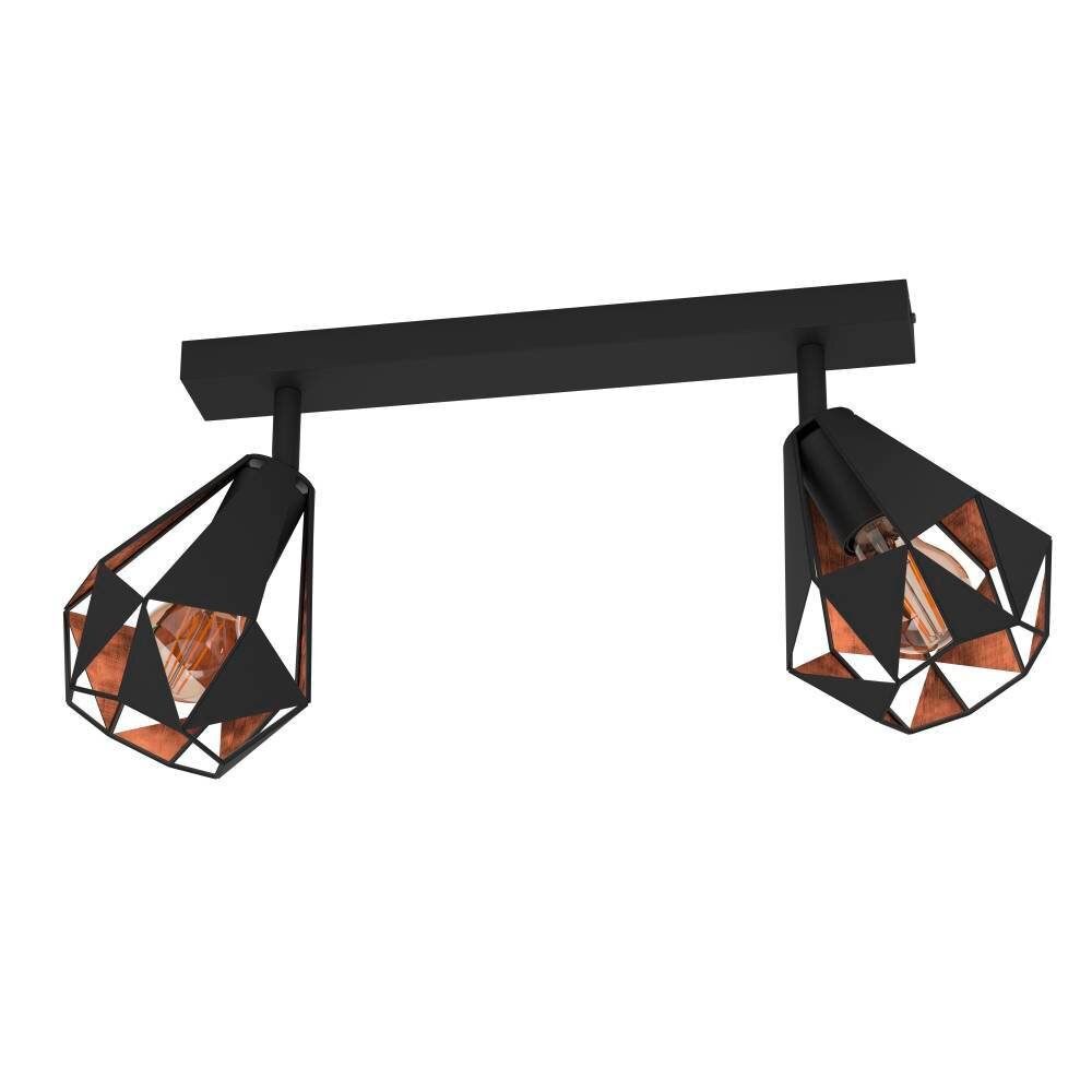 Eglo CARLTON Plafoniera Ramato, Nero, 2-Luci main product photo