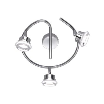 Wofi MORGAN Faretto da soffitto Cromo, 3-Luci