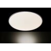 Wofi LINOX Plafoniera LED Argento, 1-Luce, Telecomando