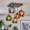 Koyoto Plafoniera, Lampada a sfera Oro, Nero, 5-Luci