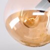Gastor Plafoniera, Lampada a sfera 25 cm Ambrato, 3-Luci