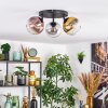 Koyoto Plafoniera, Lampada a sfera Oro, Chiaro, Ramato, Grigio fumo, 3-Luci