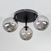 Chehalis Plafoniera, Lampada a sfera Grigio fumo, 3-Luci