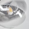 Chehalis Plafoniera, Lampada a sfera Chiaro, Grigio fumo, 3-Luci