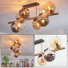 Koyoto Plafoniera, Lampada a sfera Oro, Nero, 8-Luci