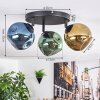 Ripoll Plafoniera, Lampada a sfera Blu, Oro, Verde, 3-Luci