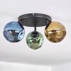 Ripoll Plafoniera, Lampada a sfera Blu, Oro, Verde, 3-Luci