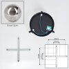 Chehalis Plafoniera, Lampada a sfera Grigio fumo, 3-Luci