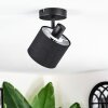 Bassagoda Plafoniera, Faretto da soffitto Nero, 1-Luce