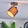 Bassagoda Plafoniera, Faretto da soffitto Nero, 1-Luce