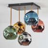Ripoll Plafoniera, Lampada a sfera Oro, Nero, 5-Luci
