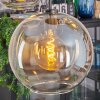 Koyoto Lampadario a sospensione, Lampada a sfera, Lampada a sospensione Ambrato, Chiaro, 5-Luci