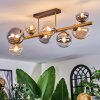Chehalis Plafoniera, Lampada a sfera Oro, Nero, 8-Luci