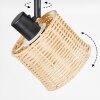 Cavaca Plafoniera, Faretto da soffitto Nero, 1-Luce