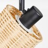 Cavaca Plafoniera, Faretto da soffitto Nero, 1-Luce
