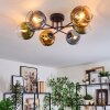 Koyoto Plafoniera, Lampada a sfera 59 cm Blu, Oro, Verde, Chiaro, 6-Luci