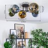 Koyoto Plafoniera, Lampada a sfera 59 cm Blu, Oro, Verde, Chiaro, 6-Luci