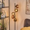 Koyoto Lampada a sfera, Lampada da terra 33 cm Oro, Chiaro, Ramato, Grigio fumo, 5-Luci