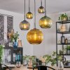 Koyoto Lampadario a sospensione, Lampada a sfera, Lampada a sospensione Blu, Oro, Verde, 5-Luci