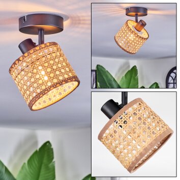 Barcos Plafoniera, Faretto da soffitto Nero, 1-Luce